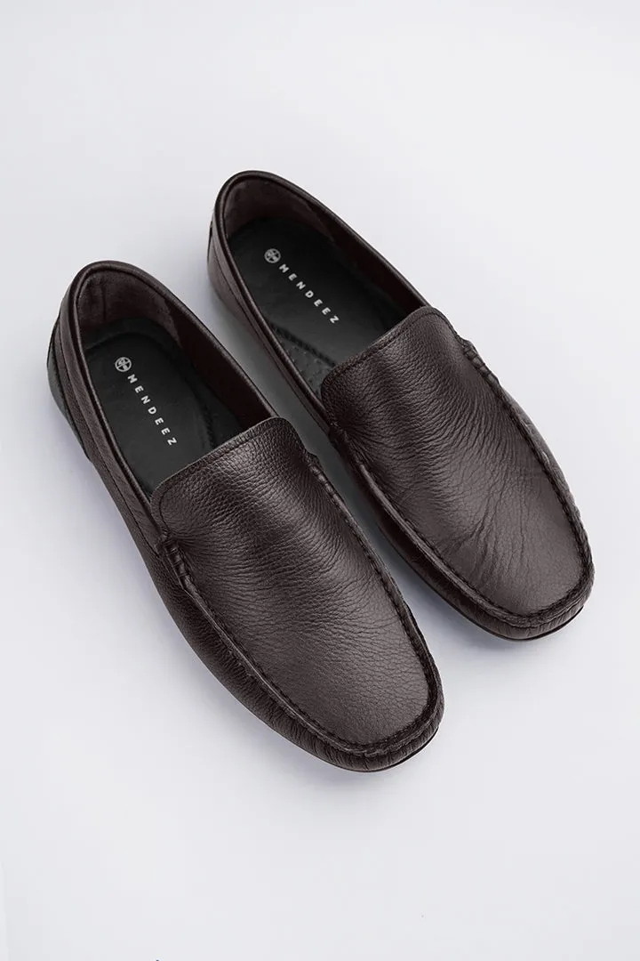 Classic Loafer Shoes - Brown