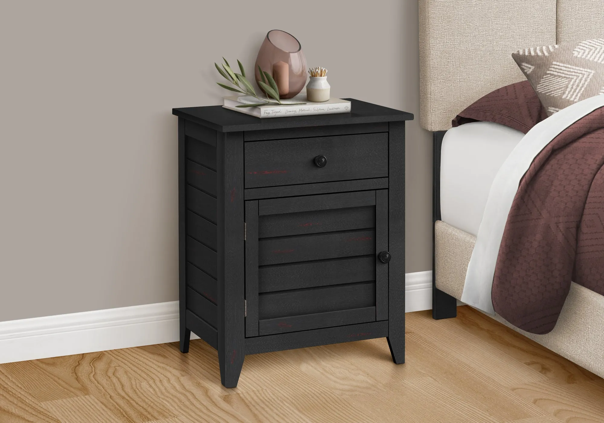 Coastal Black Accent Table