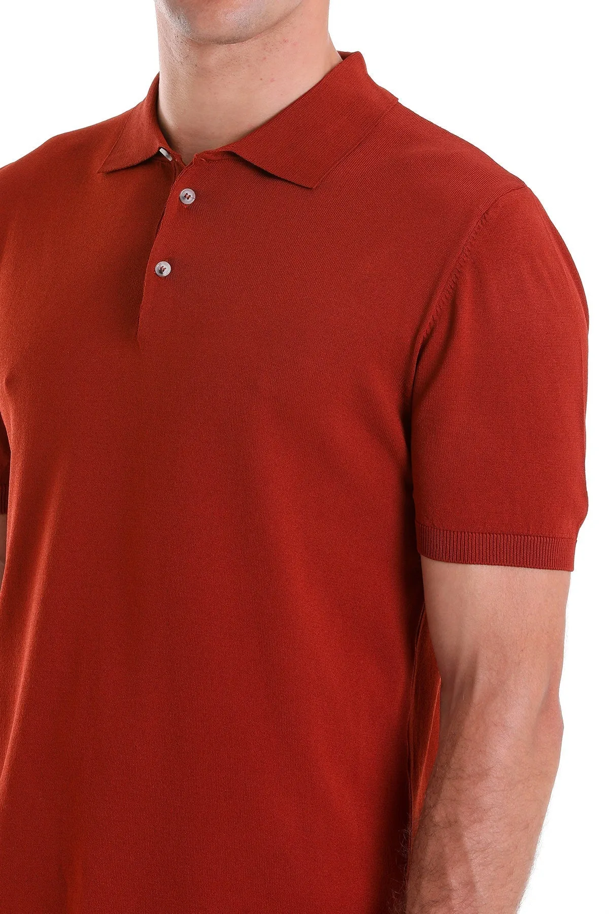 Comfort Fit Basic Burgundy Polo T-Shirt