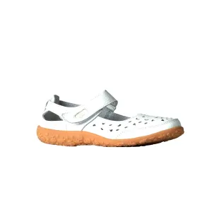 Comfy Walking Shoes With Strap - White