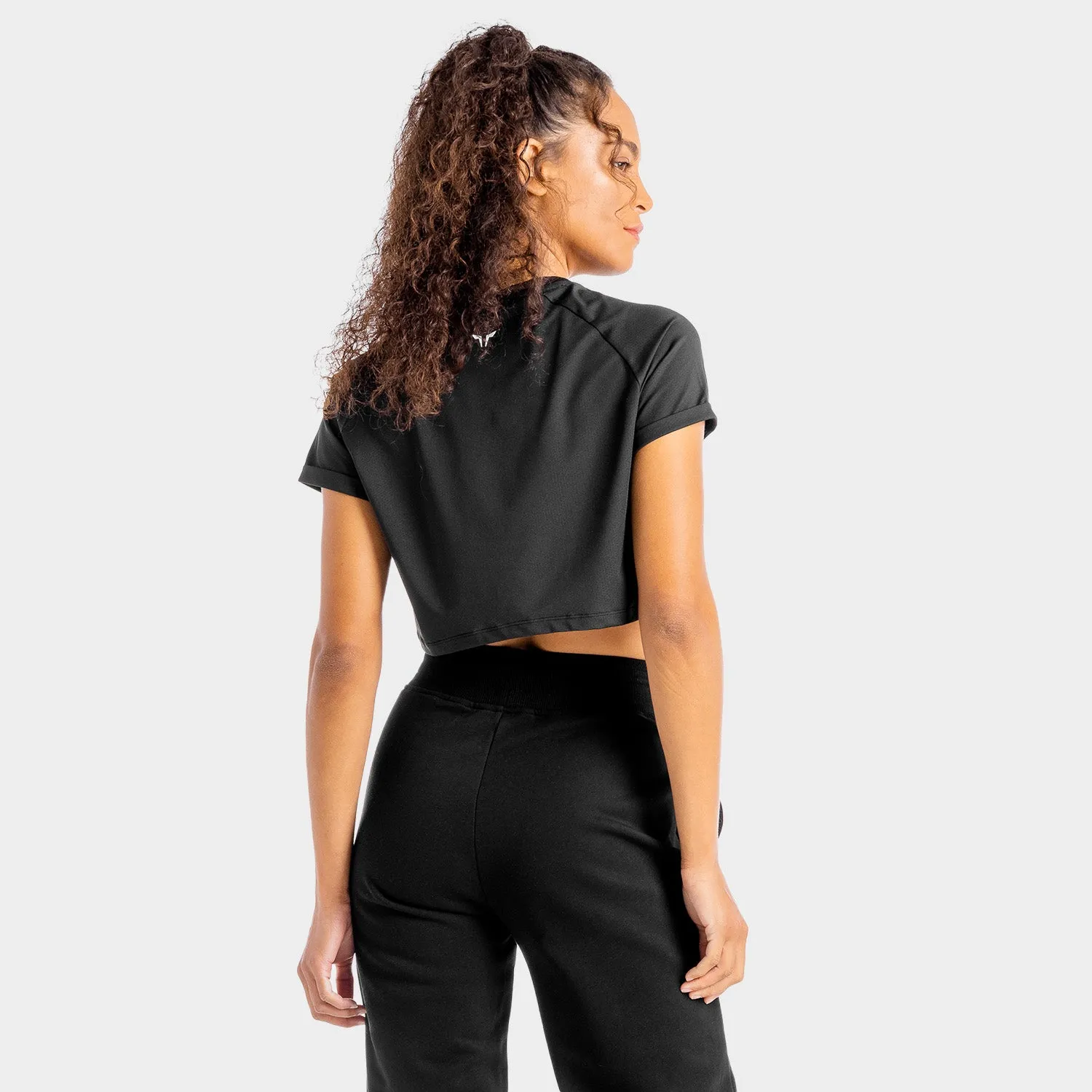 Core Crop Tee - Onyx