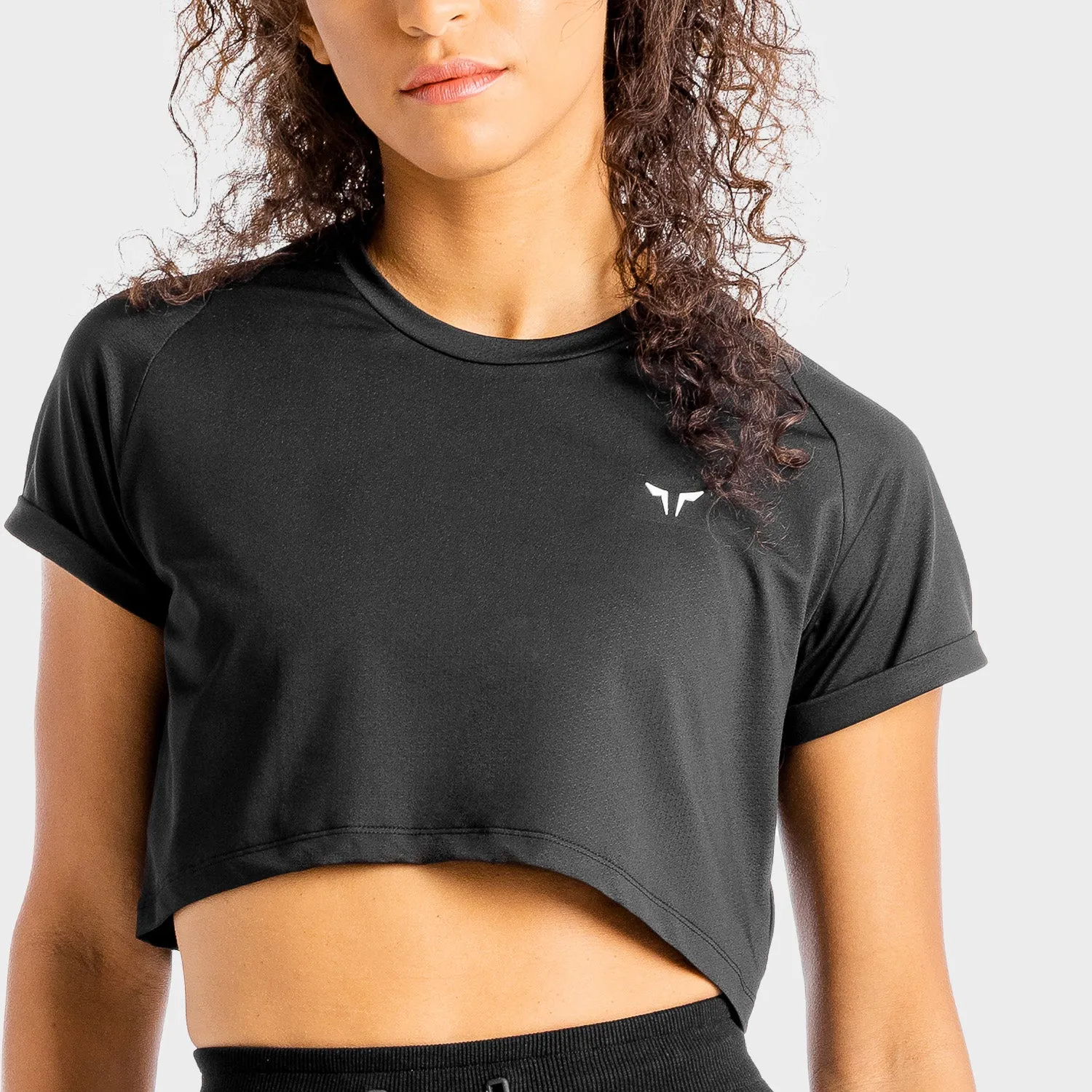 Core Crop Tee - Onyx