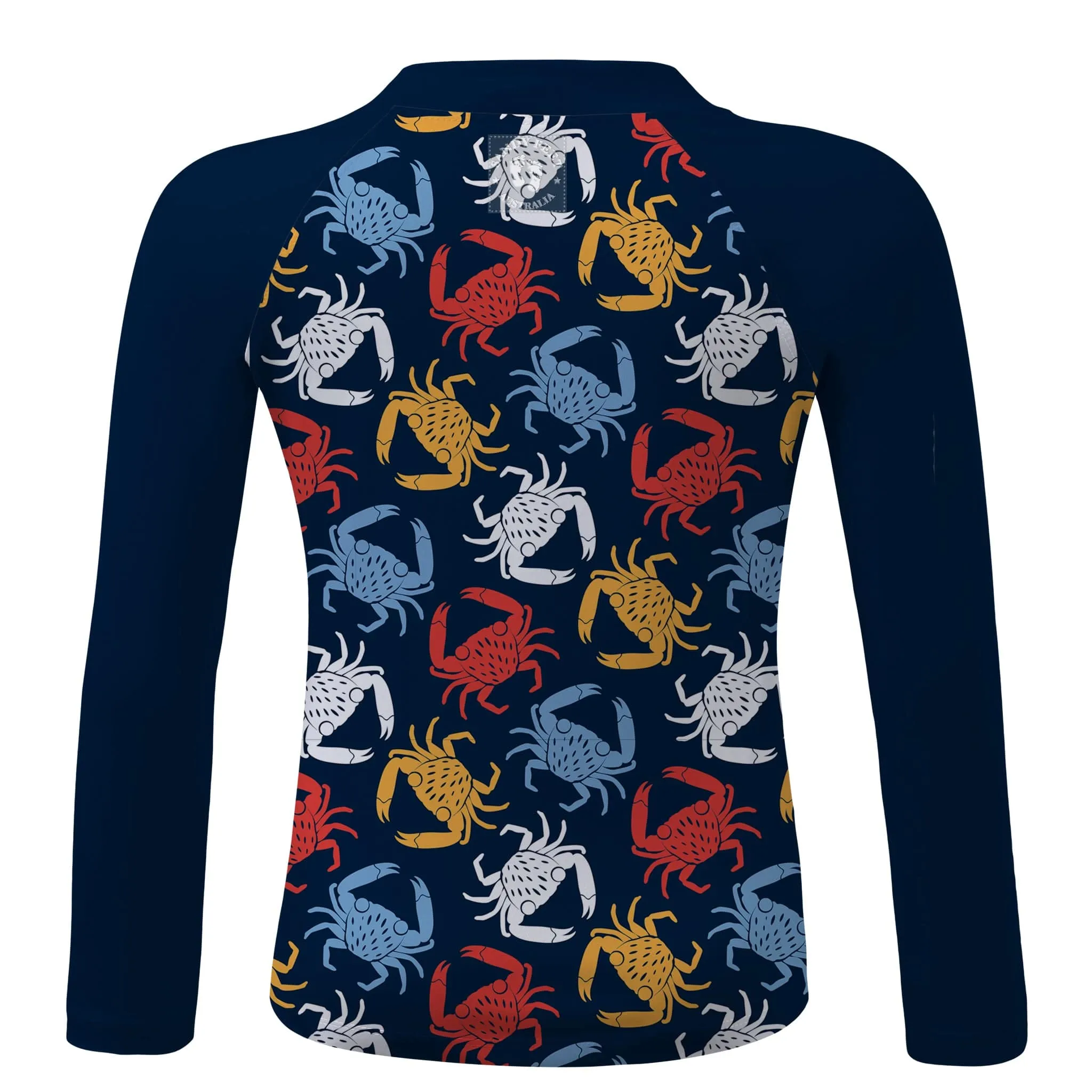 Crazy Crab Long Sleeve Zip Rashie