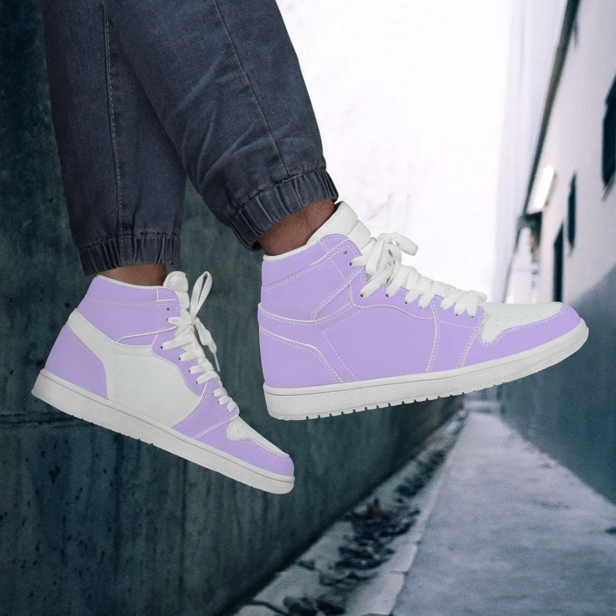 Create Your Own - High Top Synthetic Leather Sneaker