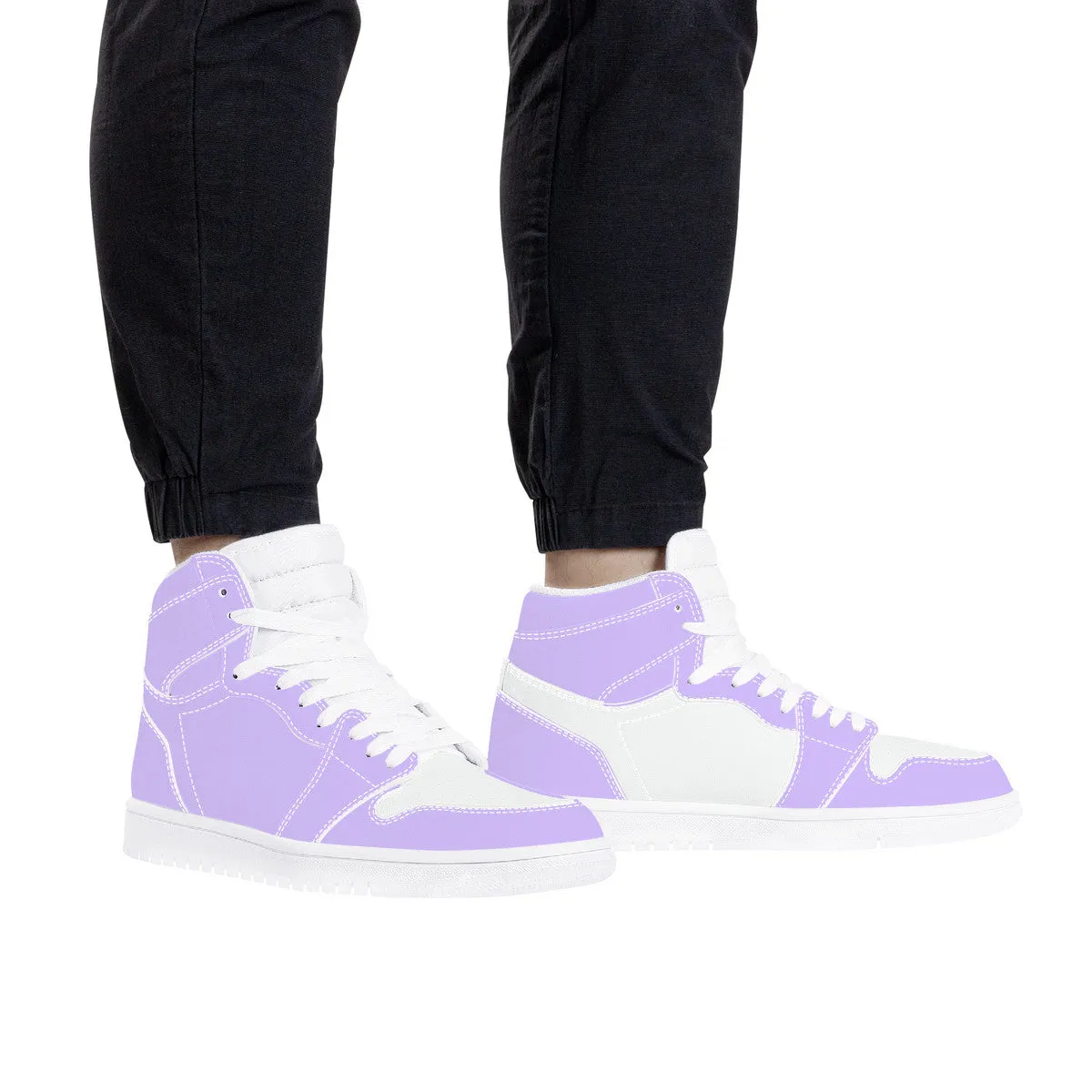 Create Your Own - High Top Synthetic Leather Sneaker