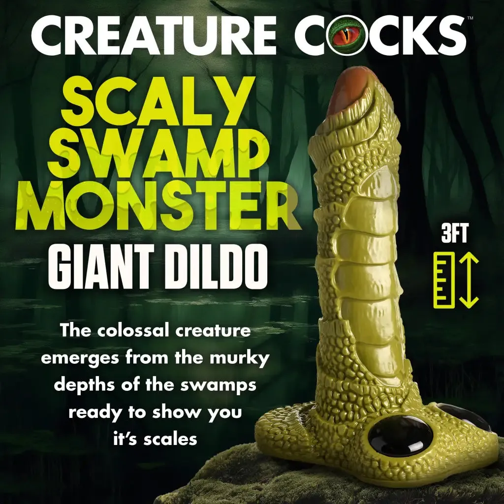 Creature Cocks Scaly Swamp Monster 3 Foot Giant Dildo