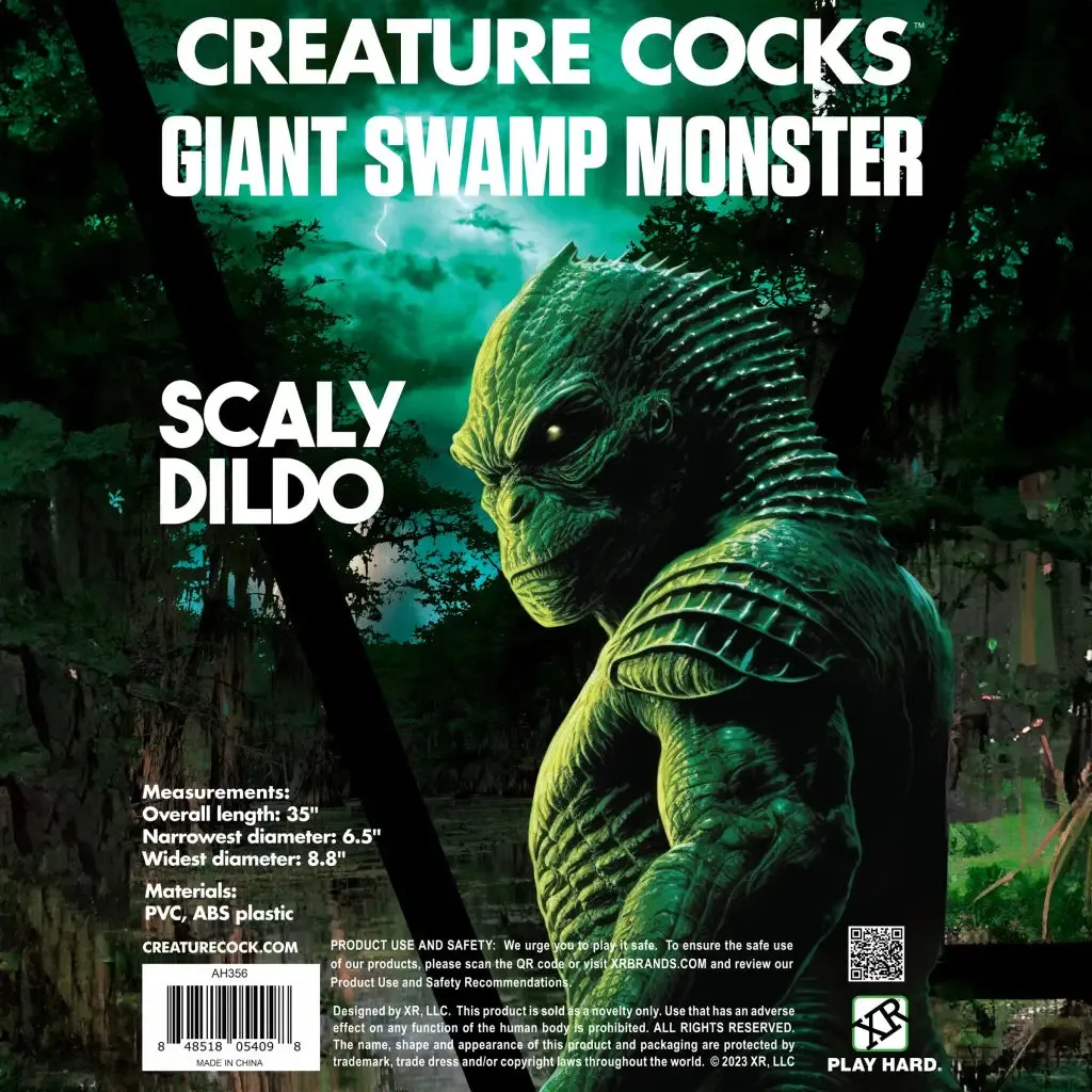 Creature Cocks Scaly Swamp Monster 3 Foot Giant Dildo