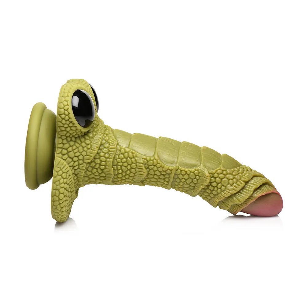 Creature Cocks Swamp Monster Green Scaly Silicone Dildo