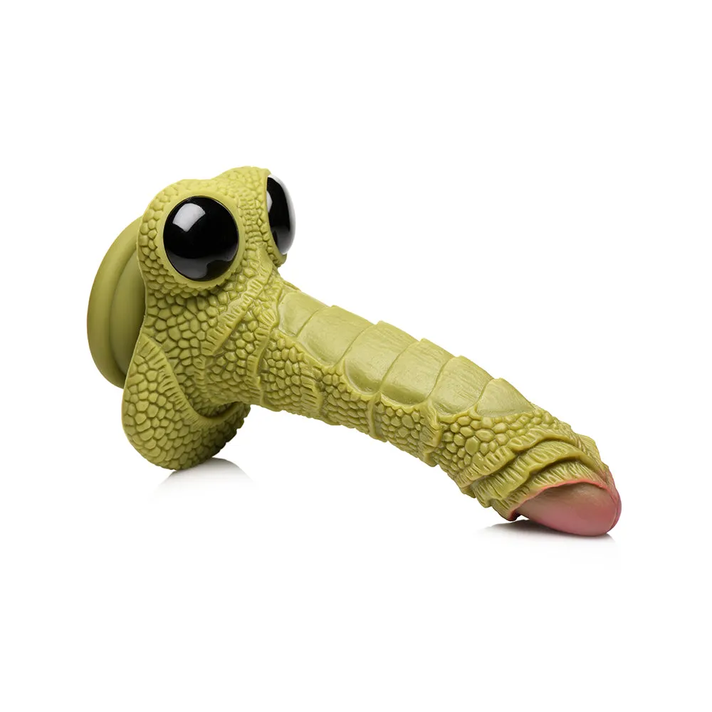 Creature Cocks Swamp Monster Green Scaly Silicone Dildo