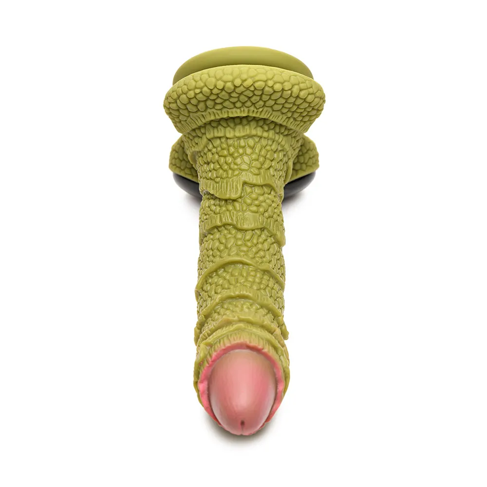 Creature Cocks Swamp Monster Green Scaly Silicone Dildo