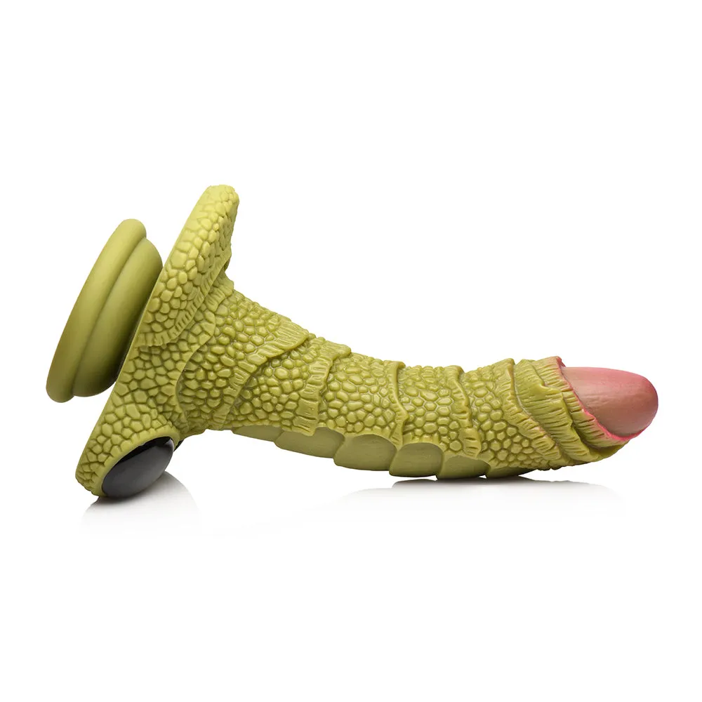 Creature Cocks Swamp Monster Green Scaly Silicone Dildo