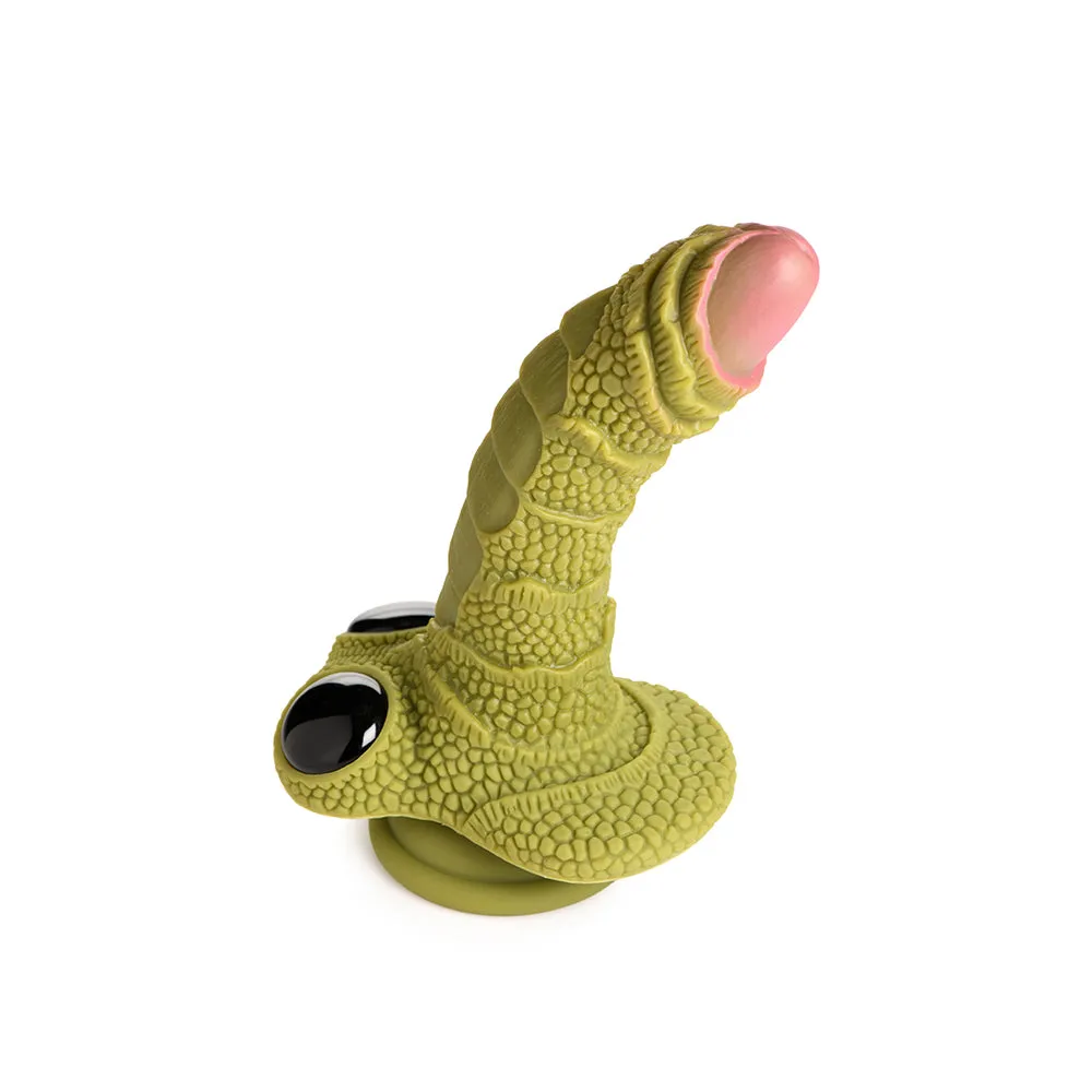 Creature Cocks Swamp Monster Green Scaly Silicone Dildo