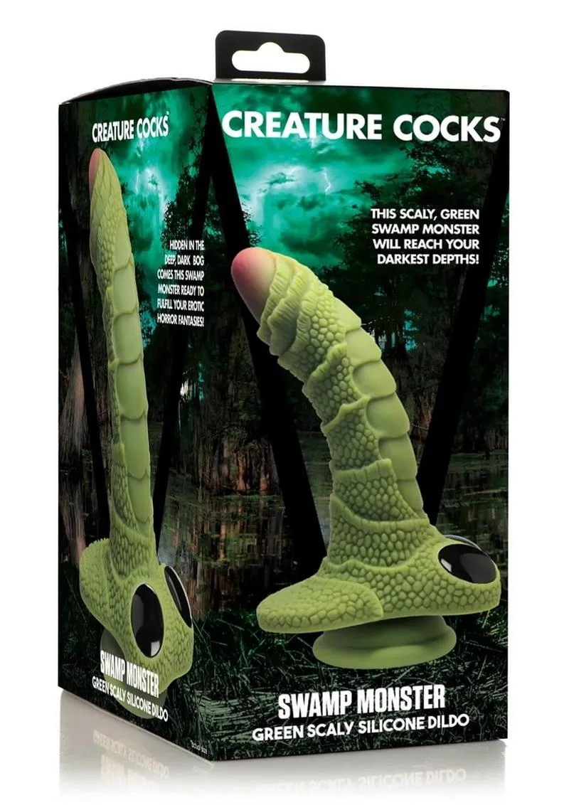 Creature Cocks Swamp Monster Scaly Silicone Dildo