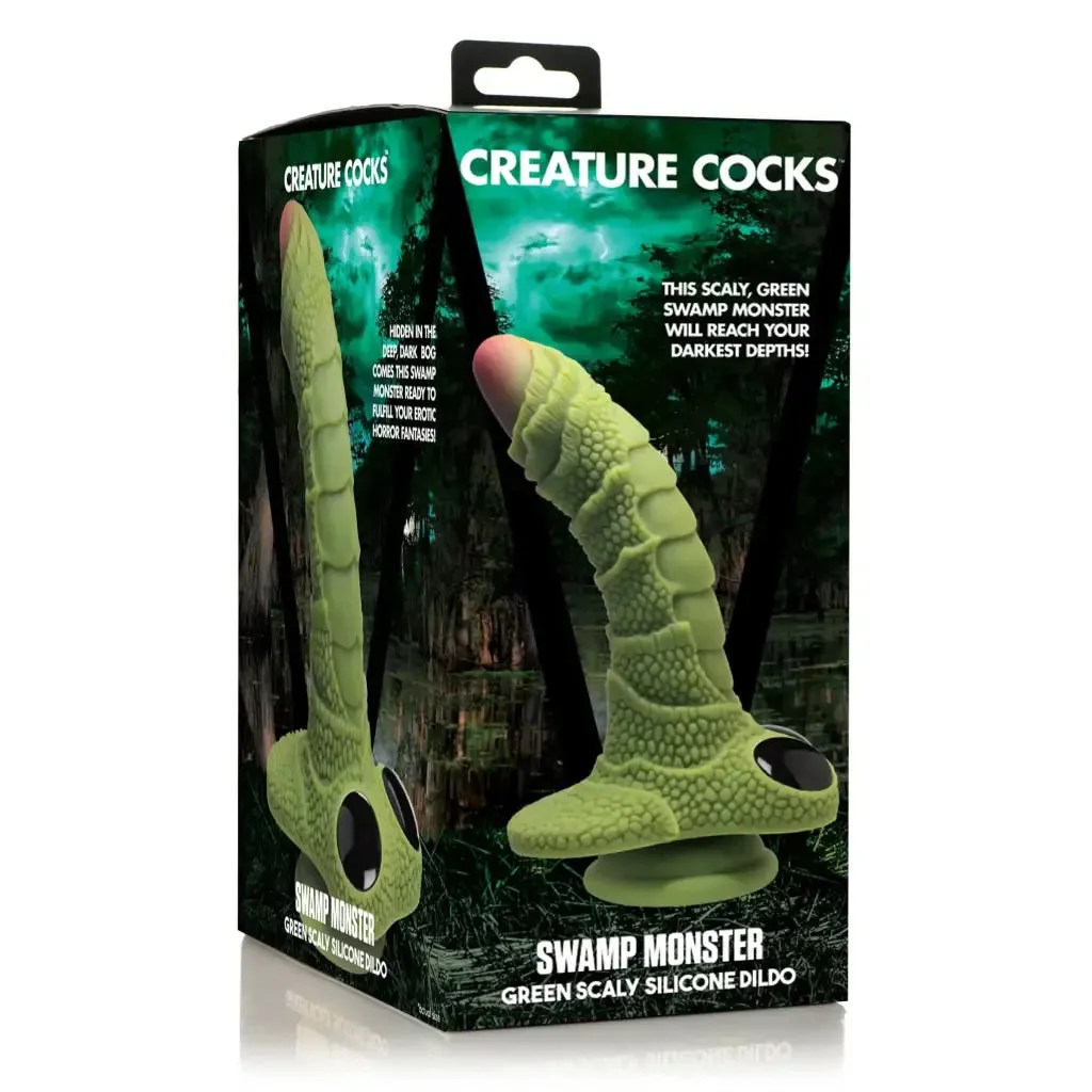 Creature Cocks Swamp Monster Scaly Silicone Dildo