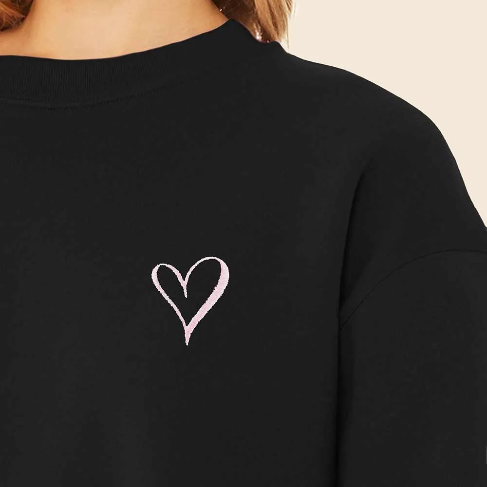 Dalix Heart Relaxed Sweatshirt