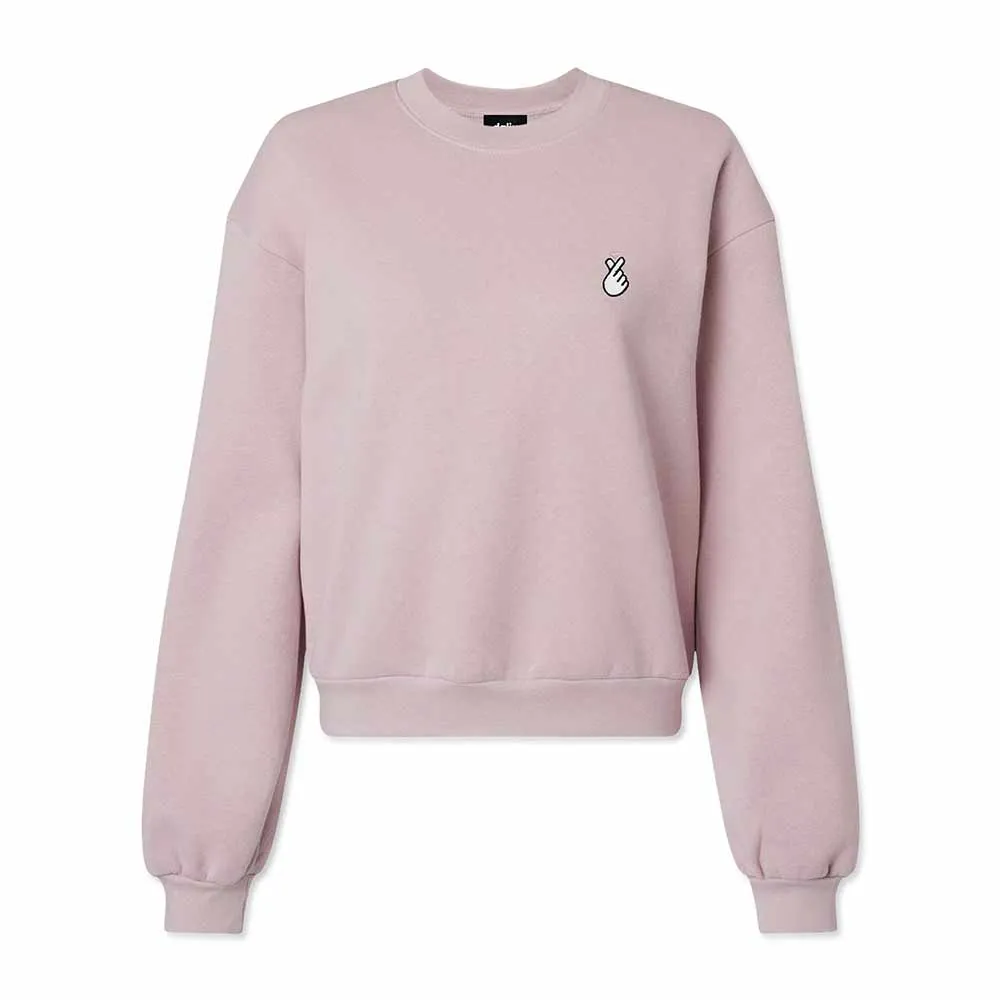 Dalix Snap Heart Relaxed Sweatshirt