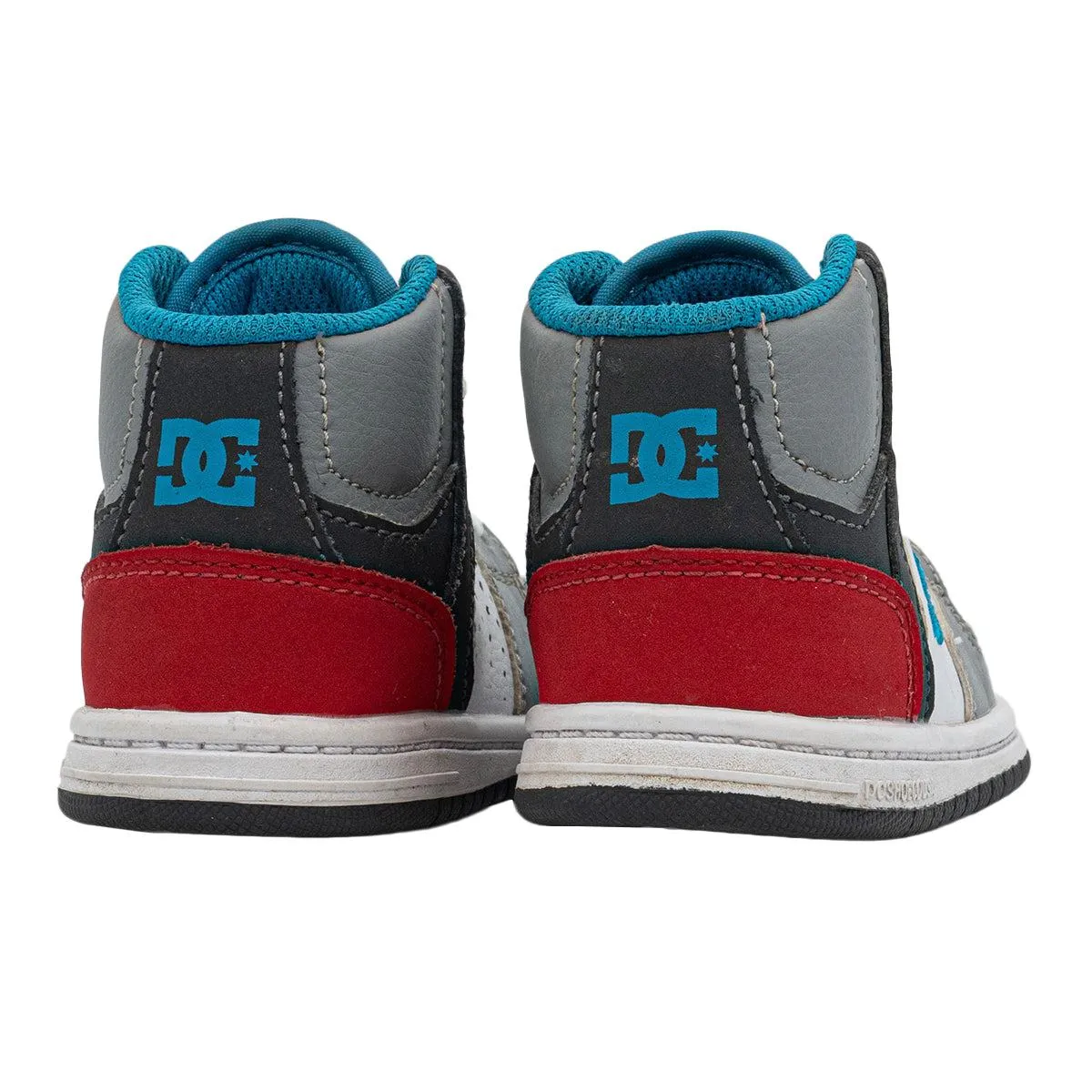 Dc Rebound Kb Sneakers Leather Grey Colour For Kids