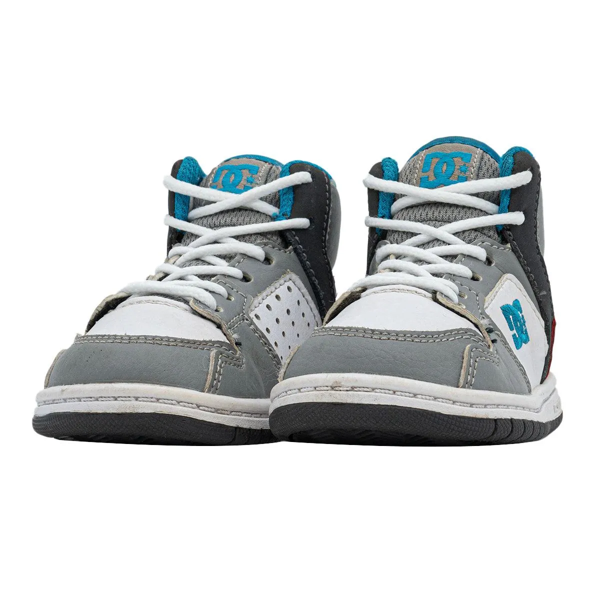 Dc Rebound Kb Sneakers Leather Grey Colour For Kids