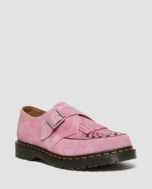 Dr Martens Ramsey Monk Suede Creepers - Fondant Pink Desert Oasis