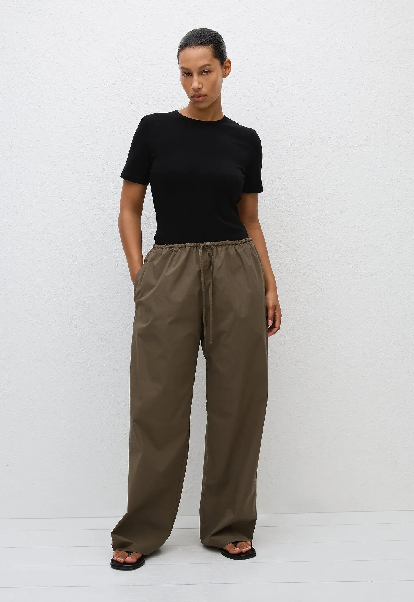 Drawcord Pant - Olive