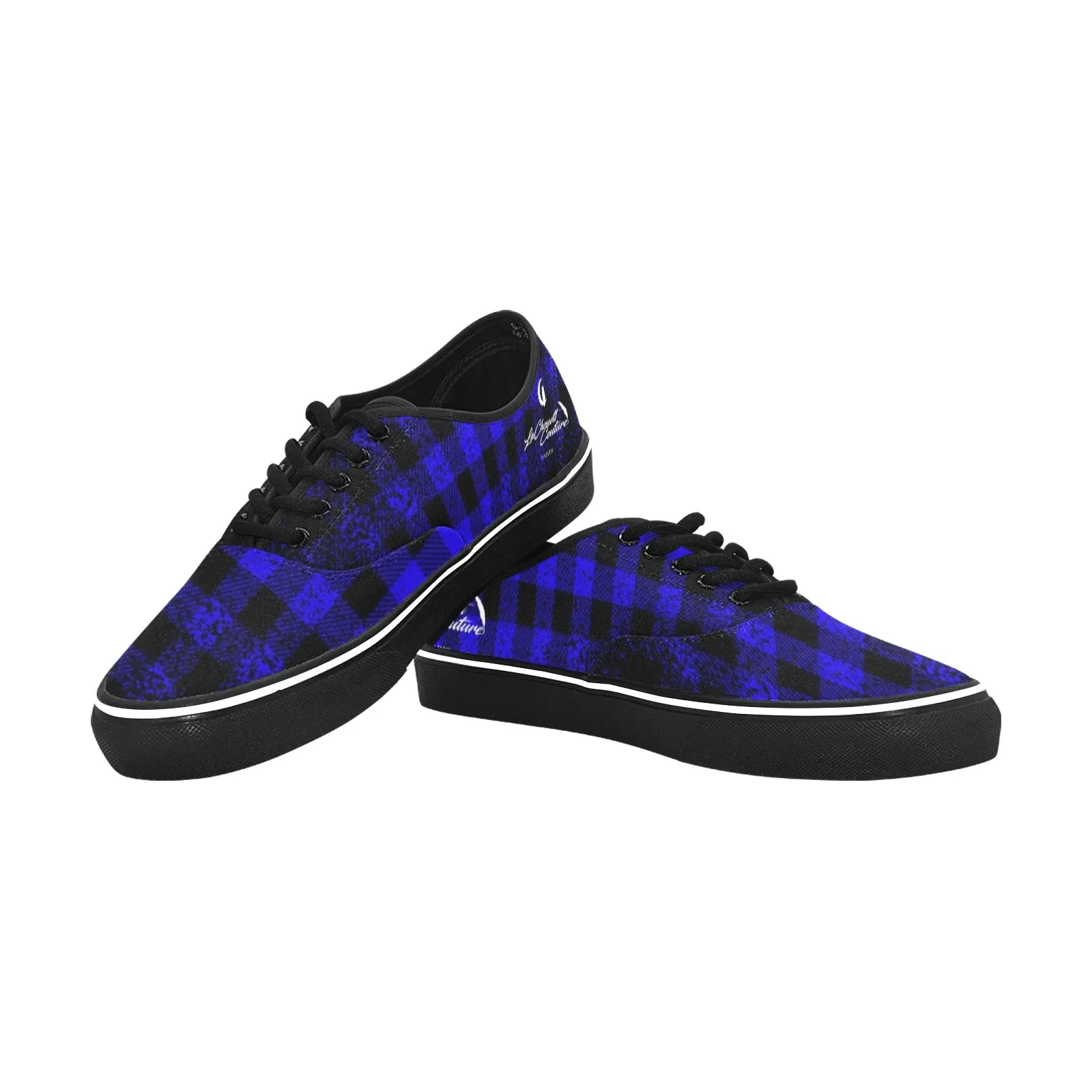 DUSTY PLAID Canvas Low Top Shoes