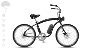 EBC Model C 750w 1Sp / 7Sp E-Cruiser Bike