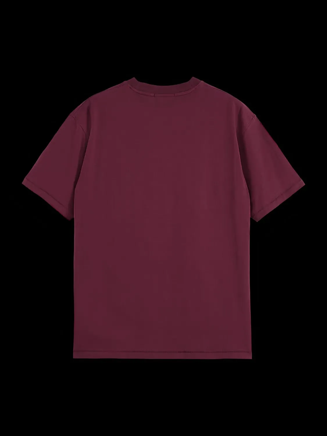 Embroidered Front Artwork Relaxed Fit T-Shirt (Grape) - 178796