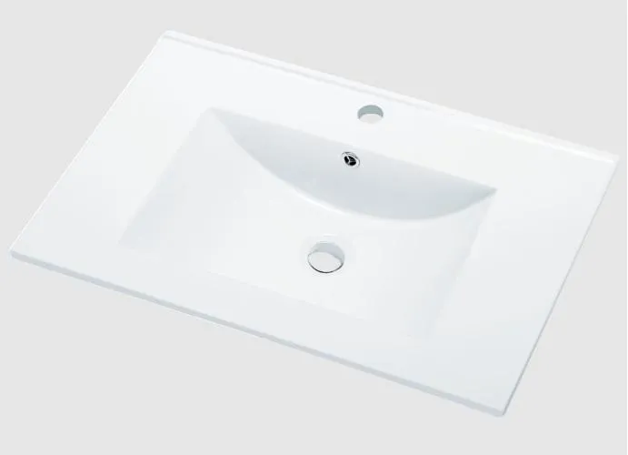 Emory & Bond EB263218 Vota/Sano 1-Hole Vanity Top 32" x 18" with Intergral Sink in Glossy White