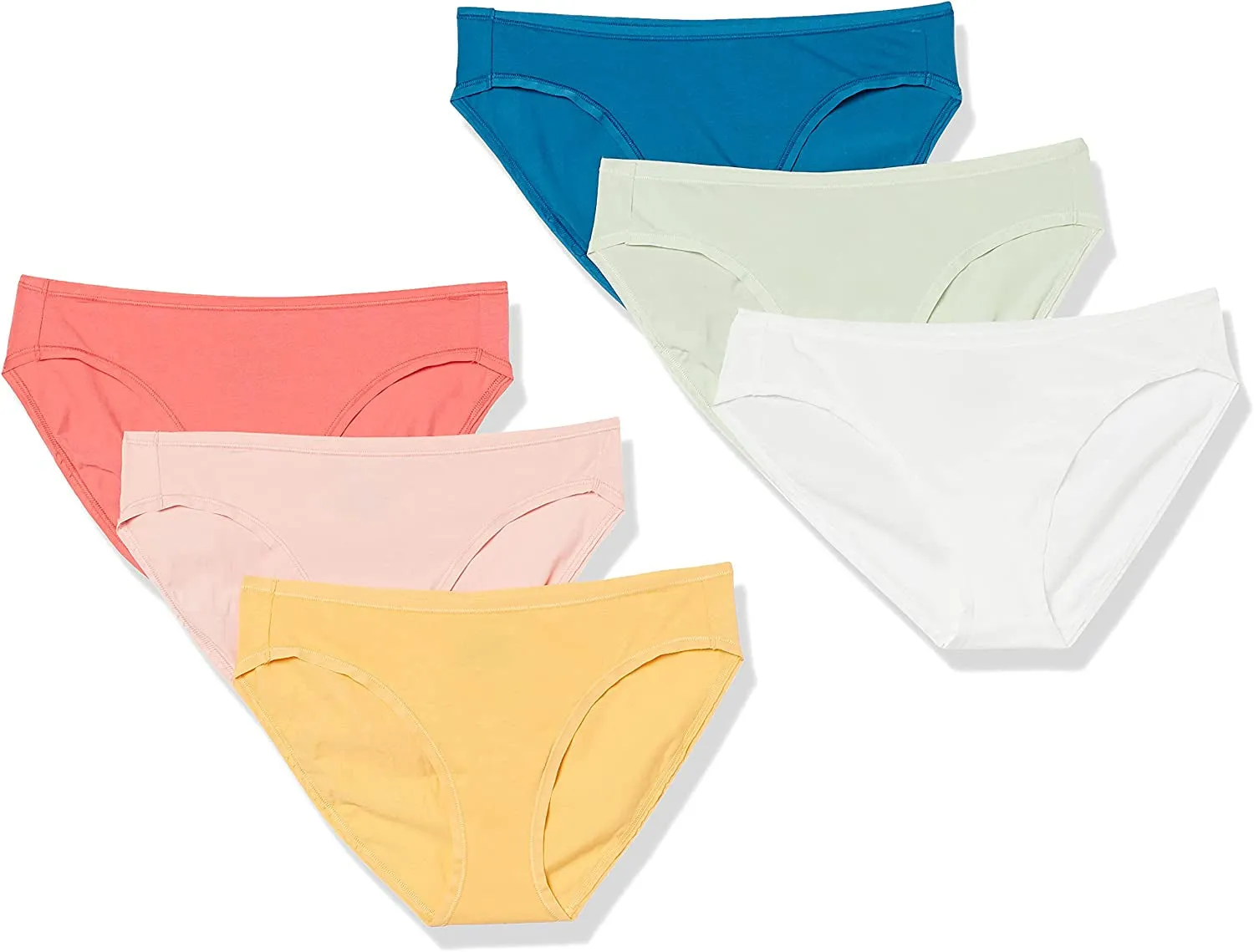 Essentials Women's Cotton Bikini Brief Underwear (Available in plus Size), Multipacks