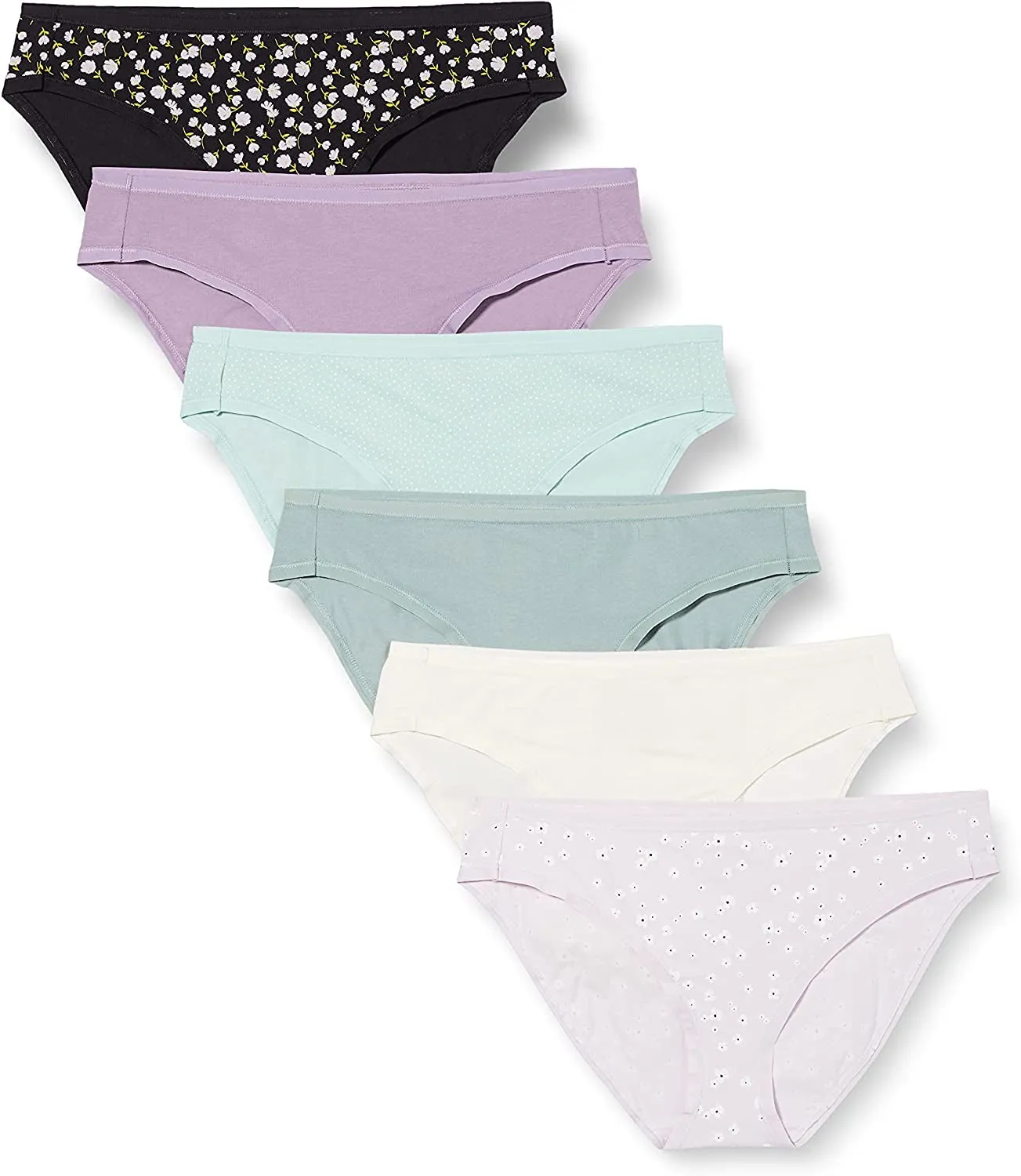 Essentials Women's Cotton Bikini Brief Underwear (Available in plus Size), Multipacks