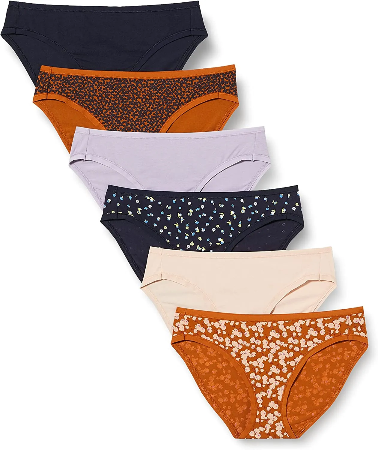 Essentials Women's Cotton Bikini Brief Underwear (Available in plus Size), Multipacks