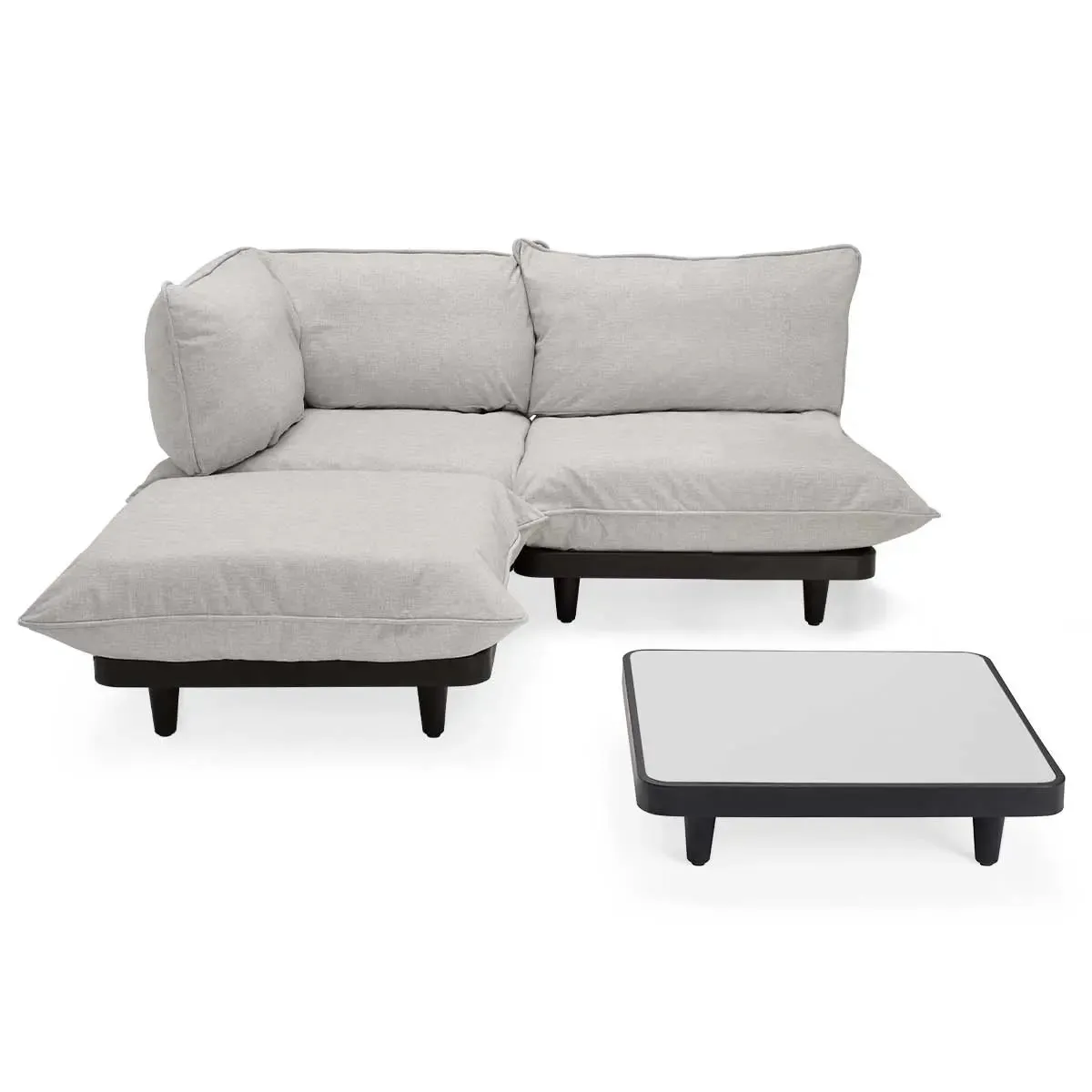 Fatboy Paletti 2-Seater Outdoor Sofa with Footstool and Low Table (Mist)