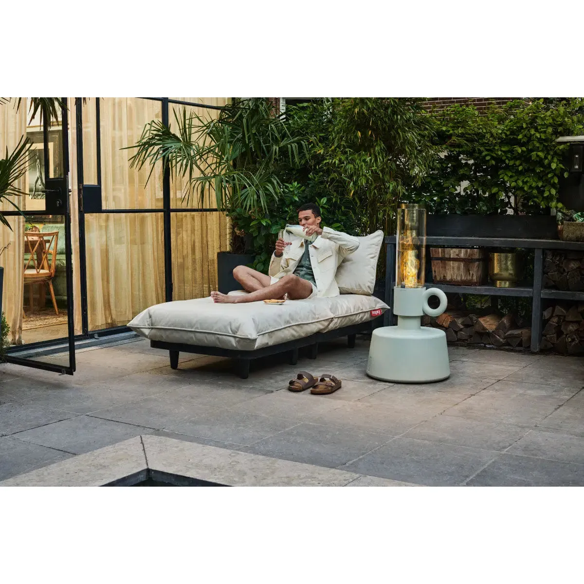 Fatboy Paletti Outdoor Footstool (Mist)