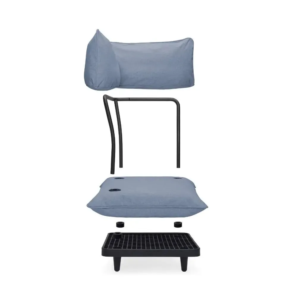 Fatboy Paletti Outdoor Sofa Corner Section (Storm Blue)