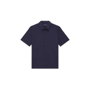 FRESCOBOL CARIOCA Castro Classic Linen Shirt MIDNIGHT BLUE