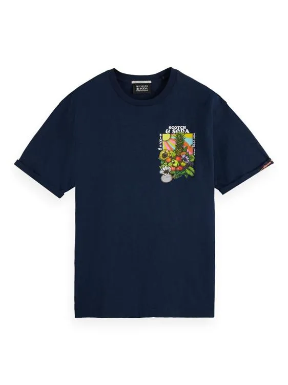 Front and Back Artwork Tee (Navy) - S1723040004