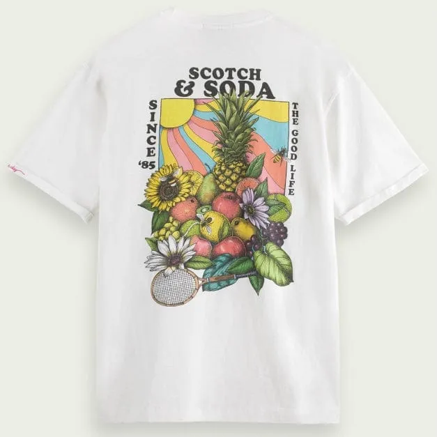 Front and Back Artwork Tee (White) - S1723040006