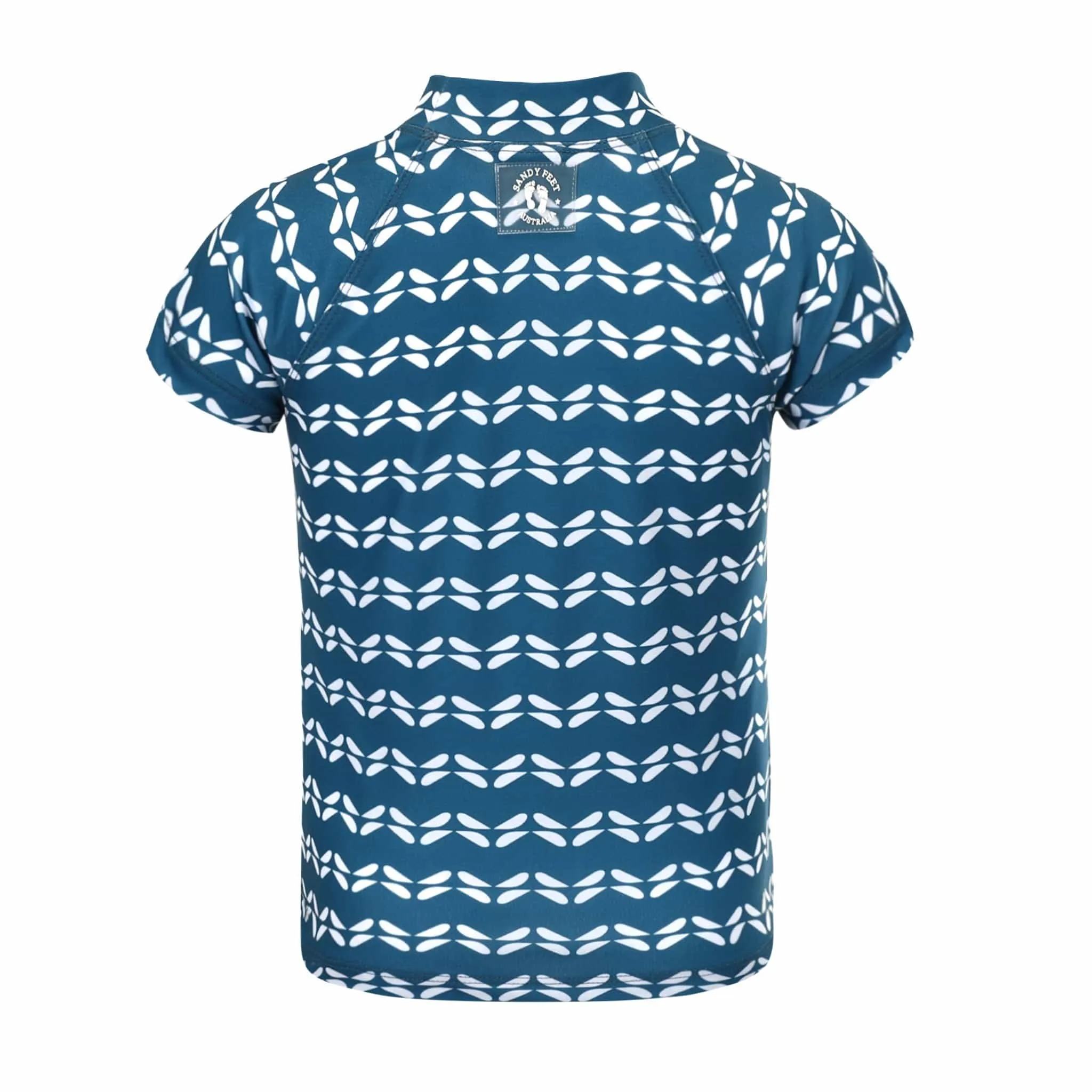 Girls Aegean Chevron Short Sleeve Rashie