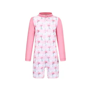 Girls Flamingo Flamboyance Toddler Sunsuit