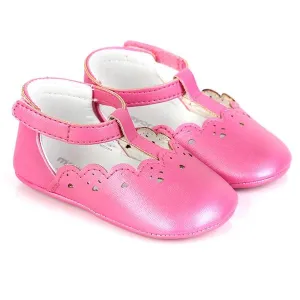 GIRLS PINK BABY VELCRO SHOE