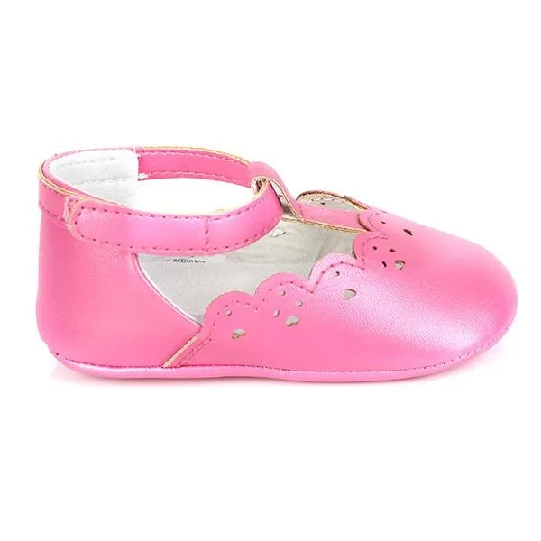 GIRLS PINK BABY VELCRO SHOE