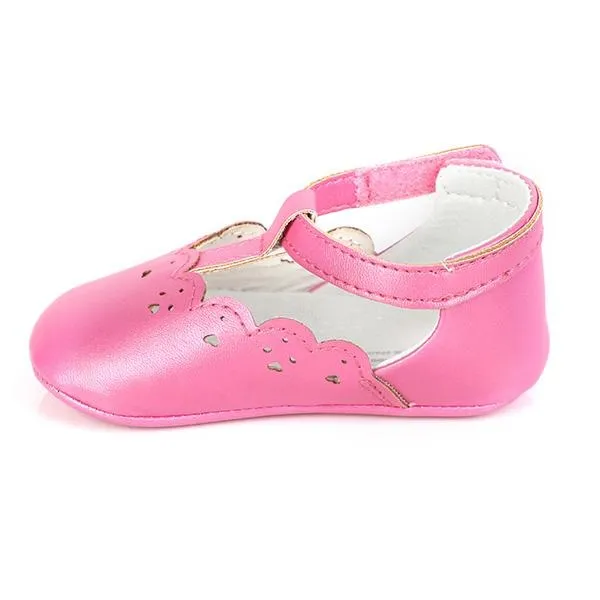 GIRLS PINK BABY VELCRO SHOE