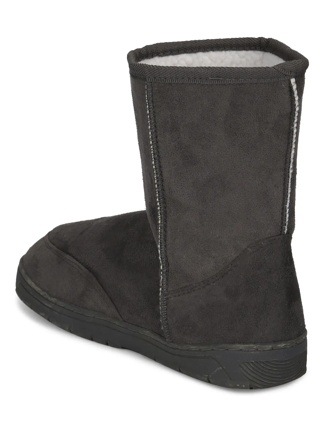 Grey Micro Micro Furry Uggs Boots