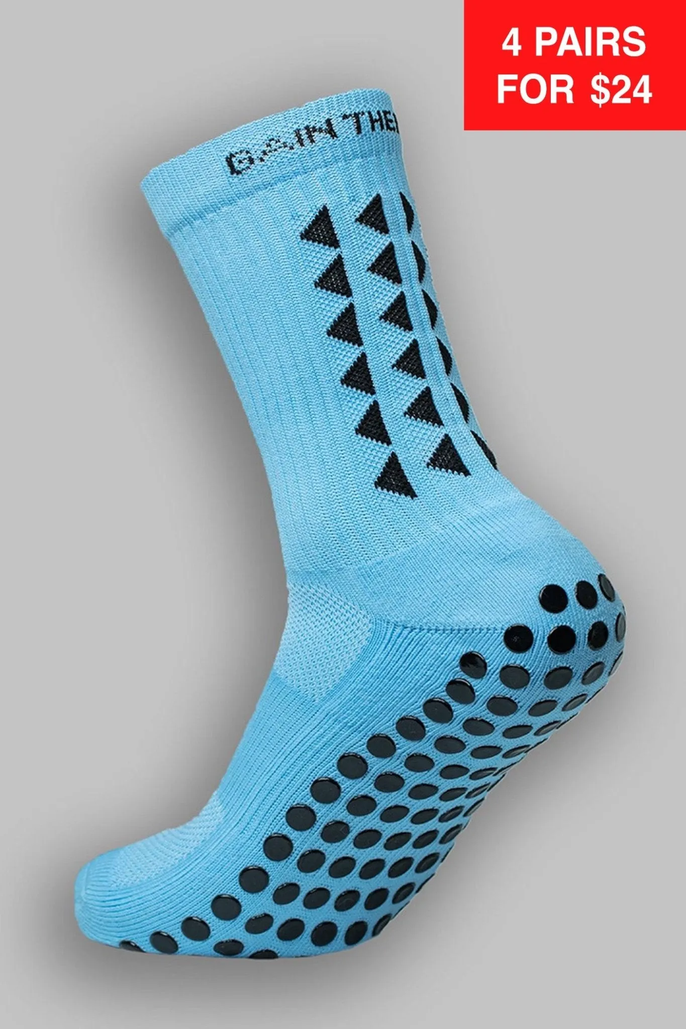 GRIP SOCKS 2.0  MidCalf Length - Light Blue