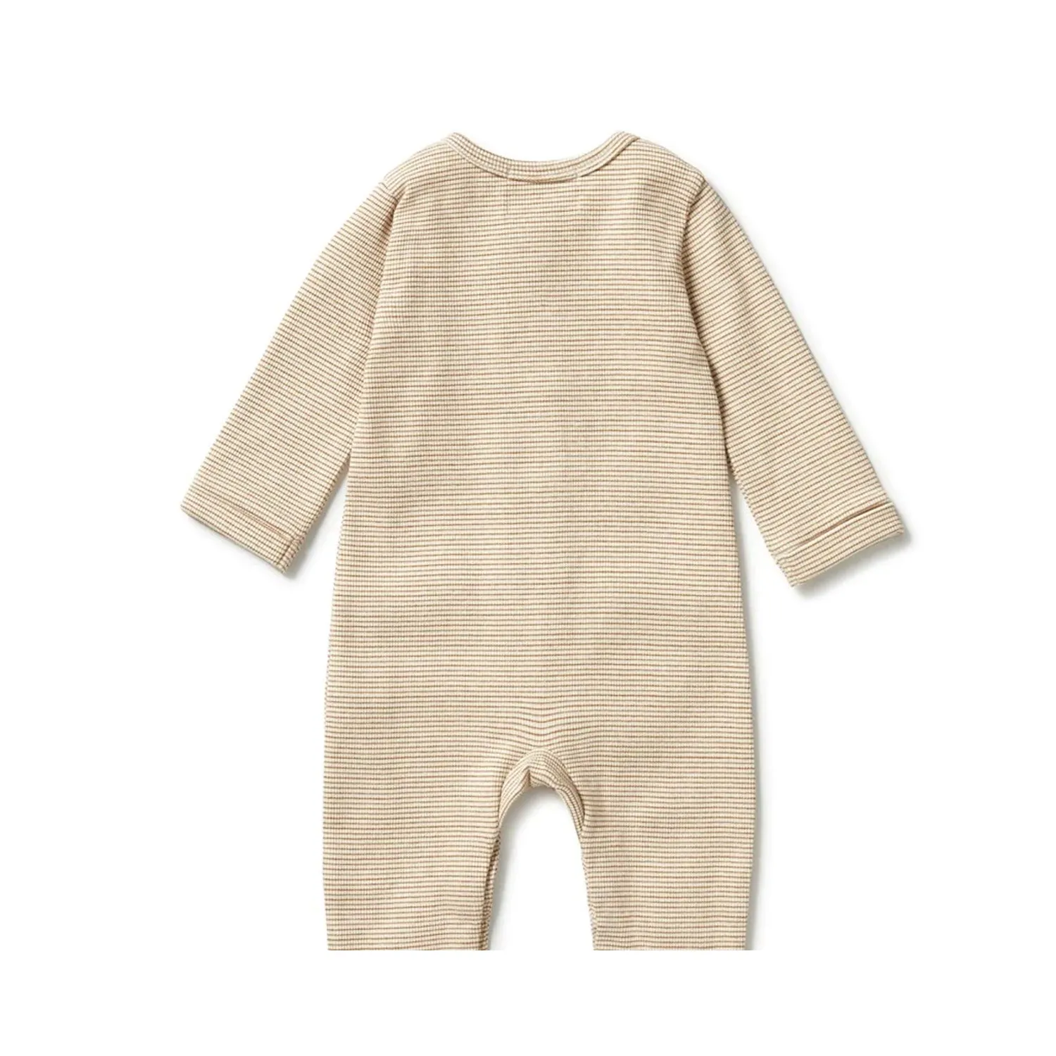 Growsuit Slouch Organic Stripe Rib - Spice