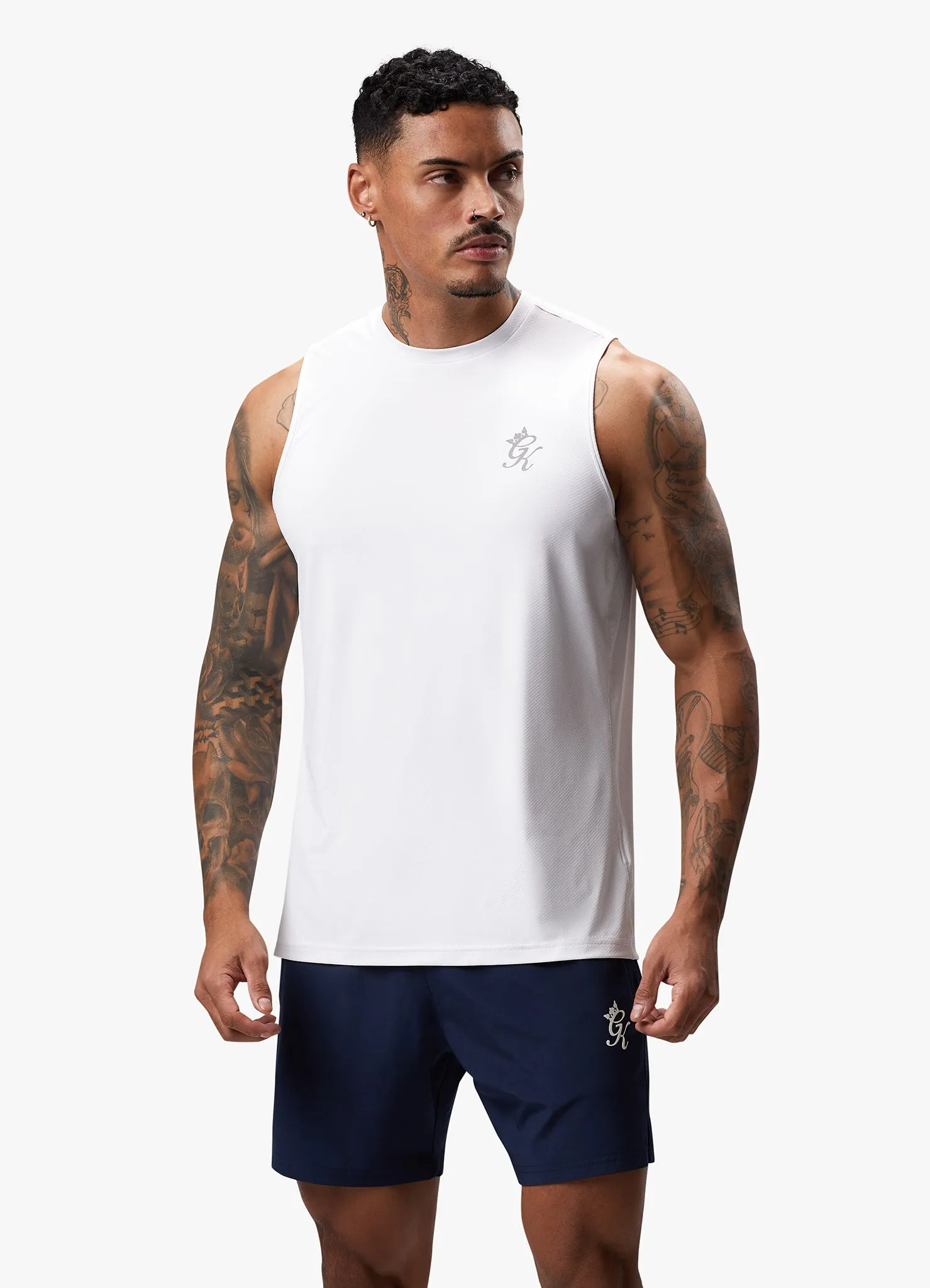 Gym King Energy Vest - White