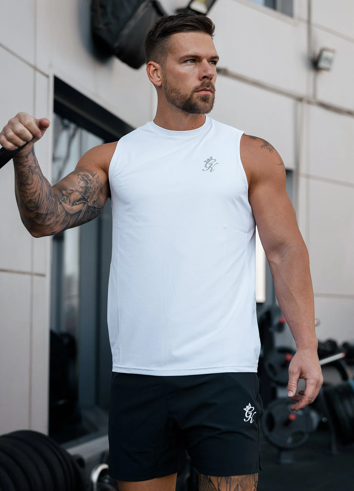 Gym King Energy Vest - White