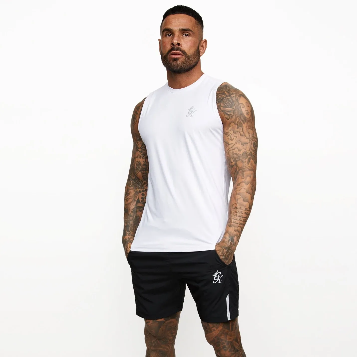 Gym King Energy Vest - White