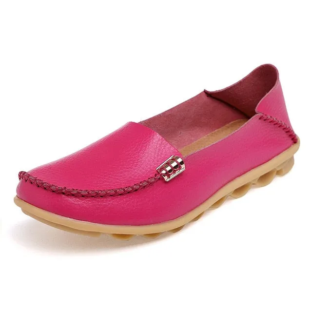 High Quality Flats Women Genuine Leather Flats Shoes