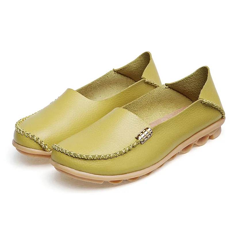 High Quality Flats Women Genuine Leather Flats Shoes